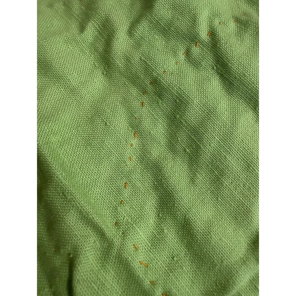 Vintage MCM Doilie Quilt Top Bed Cover Hand Pieced Skirt Sides 55